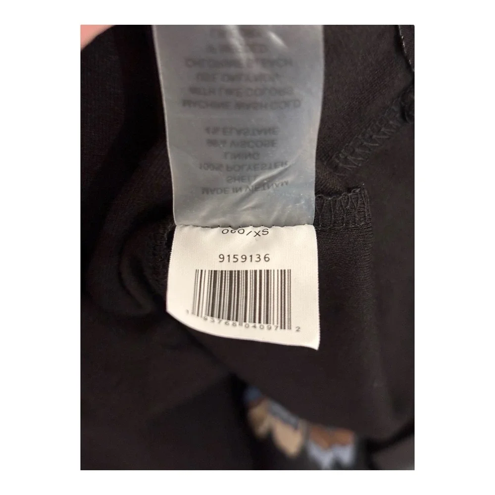 Vince Camuto Top XL Sheer Black Multi Floral Bishop Sleeves Stretch Cuffs Lined - Picture 8 of 8